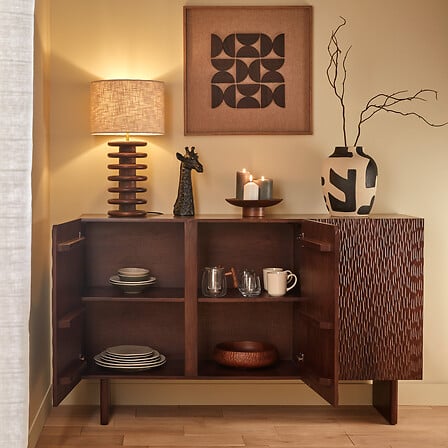 Скрин atmosphera Nyero, Масивно манго дърво, 3 врати, 150 cm