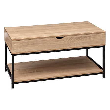 Регулираща се маса за кафе 5five Aliaj, MDF, Бежова, 95 cm