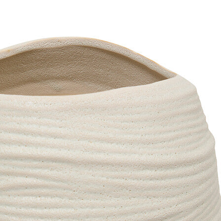 Vază Atmosphere Prudi, ceramică, albă, 32 cm