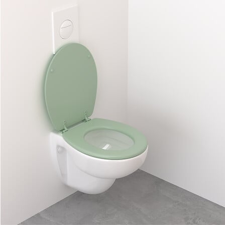 Тоалетна седалка 5five Colors, HDF, Зелен Селадон