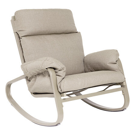 Auriane rocking chair aluminium clay