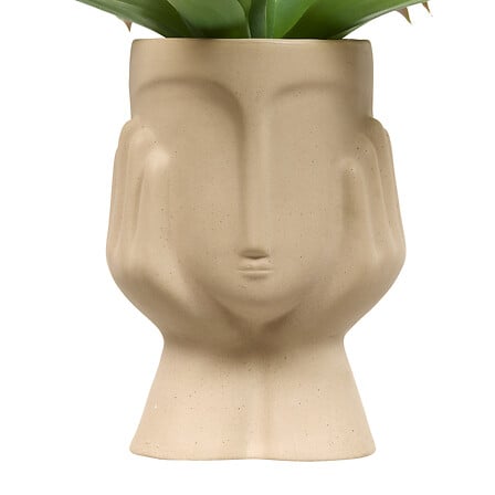 Изкуствено растение atmosphera Sien Agava, 48 cm, Керамика