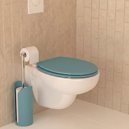 Стойка за тоалетна хартия с резерва 5five Colors, Метал, Зелено