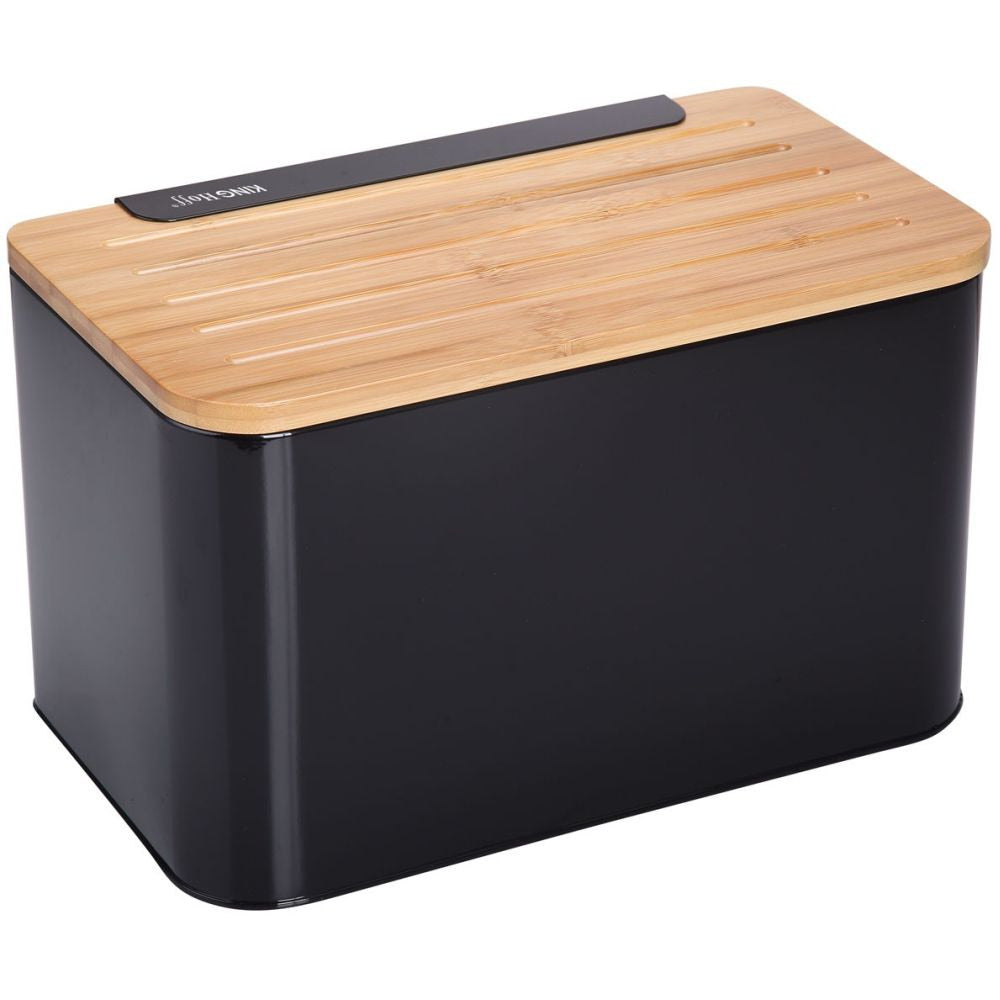 Cutie pentru pâine KingHoff 1071, 35 cm, Negru