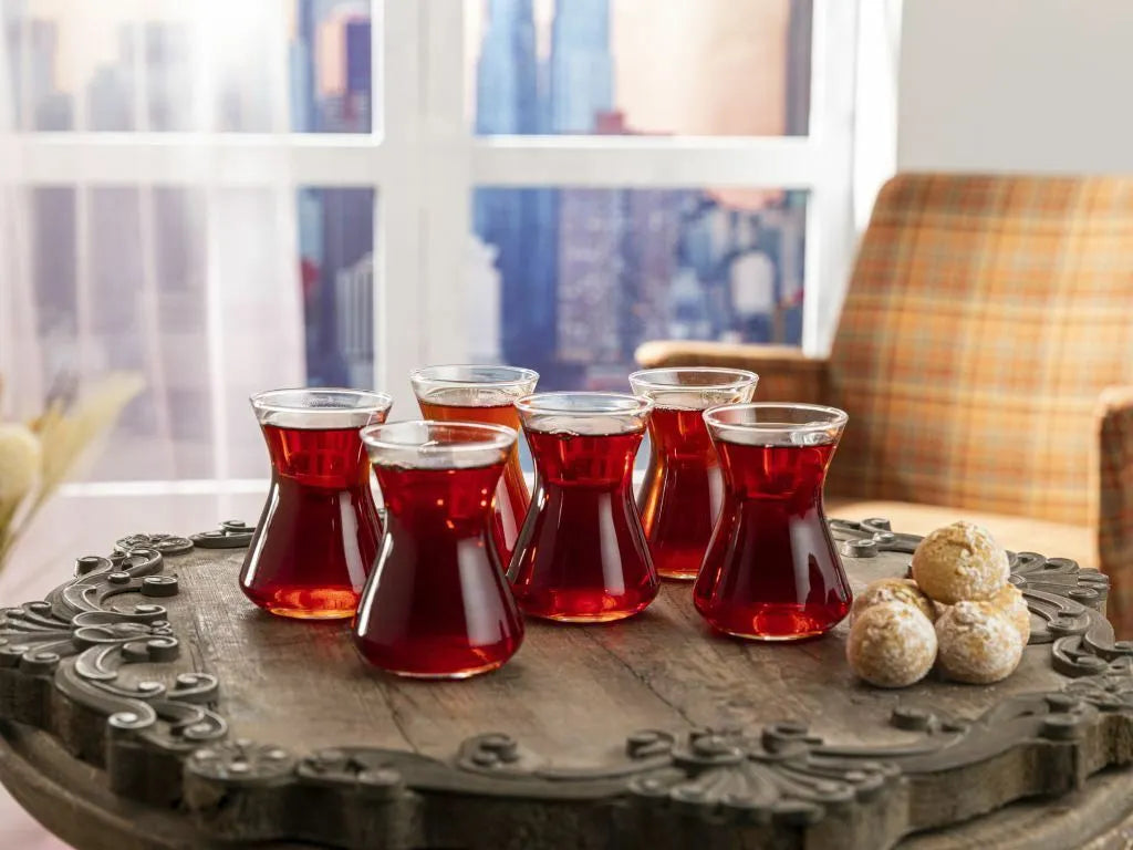 Set ceai turcesc LAV Klasik, 115 ml, 6 buc