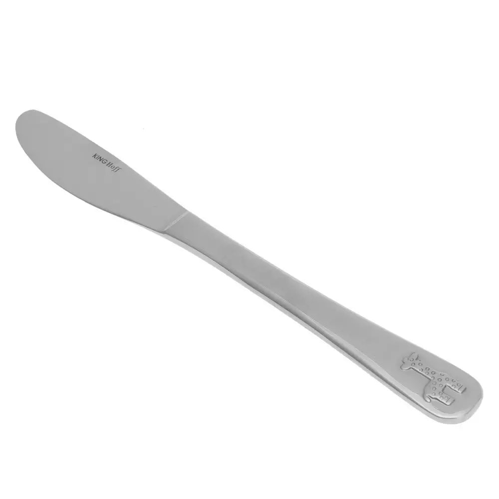 Set de tacâmuri KingHoff Animal pentru copii, 4 piese, oțel inoxidabil