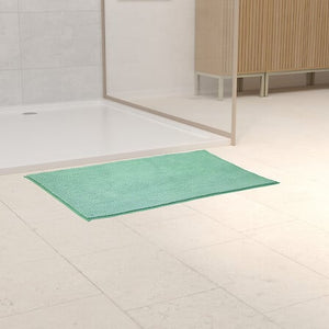 Мини килимче за баня 5five Colors, Шенил, Селадон зелено, 50x80 cm