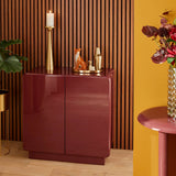 Μπουφές atmosphera Douglas Gloss, 2 πόρτες, MDF, μπορντό, 80 cm