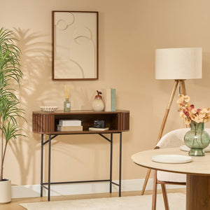 Конзолна маса atmosphera Alcove, Ефект орех, 2 врати, 100 cm