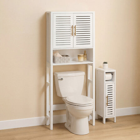 Шкаф за баня 5five Oréa, MDF, Бял, 165 cm