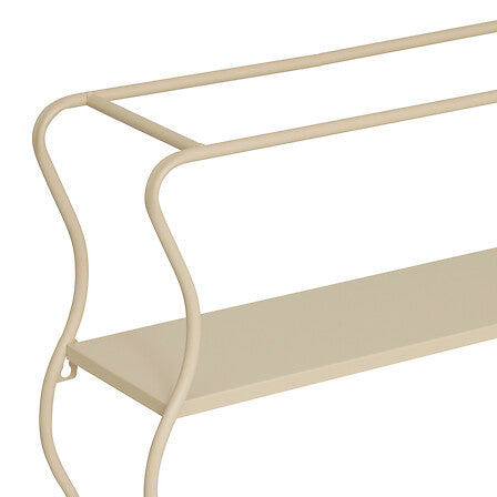 Raft de perete Atmosphera Judy, Metal, Bej, 40x12x58 cm
