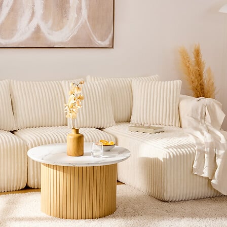 Холна маса atmosphera Homelya, Мраморен ефект, 70 cm, MDF