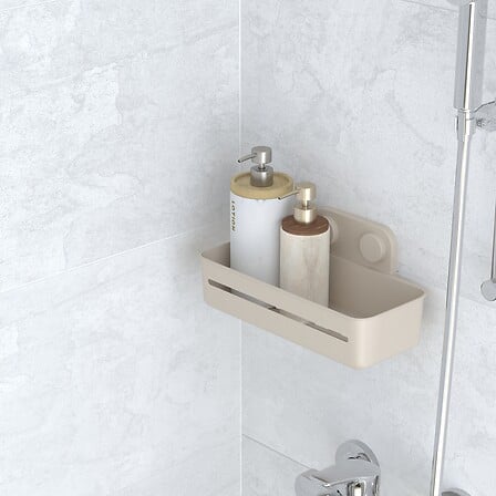 Рафт за душ 5five Easybath, Полипропилен, Бежов