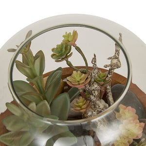 Terariu Wonj cu atmosferă de plantă artificială, 14 cm