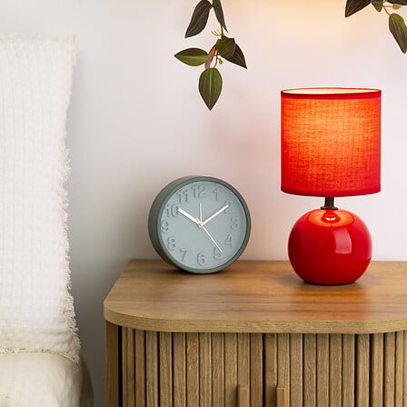 Lampă de noapte Atmosphere Timeo, 25 cm, ceramică