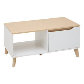 Кафе маса 5five Luma, MDF, Бяла, 90 cm