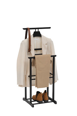 Стойка за дрехи 5five Dandy, Черно дърво, 103 cm