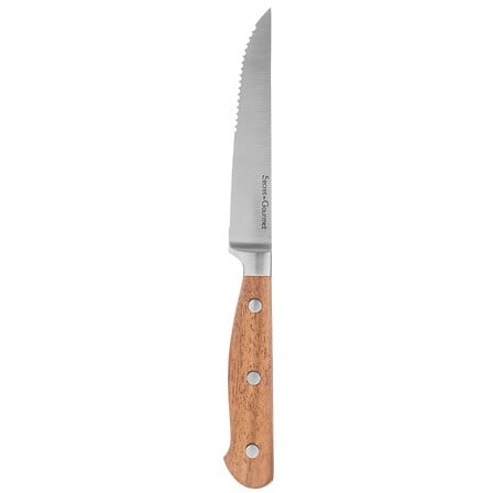 Нож за стек 5five Elegancia, Неръждаема стомана и акация, Бежов