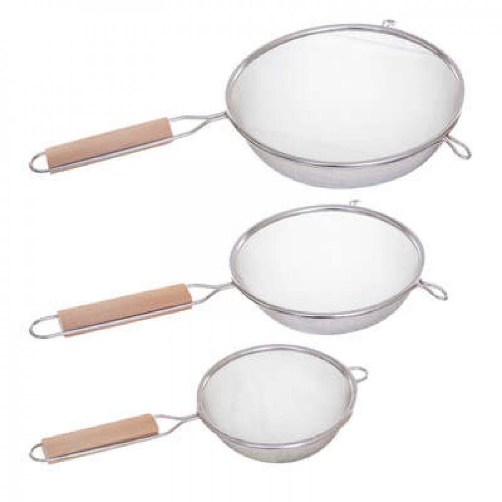 Set de 3 strecurătoare 5Five, oțel inoxidabil, 12/16/20 cm