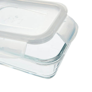 Borcan de sticlă LAV Fresco, 400 ml, capac transparent