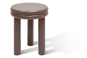 Кръгла кафе маса atmosphera Plump, MDF, Ø40 cm, Шоколадово сиво