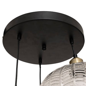 Lampă suspendată Atmosphere Tissa, 30 cm, sticlă