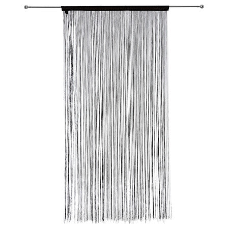 String curtain 90 x 200 cm black
