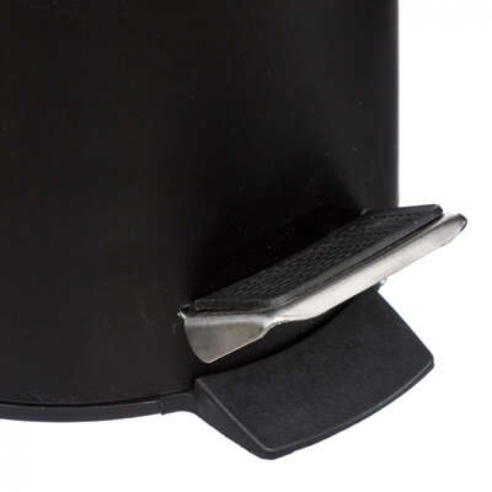 Coș de gunoi 5Five, 3L, Negru, bambus