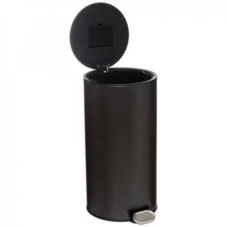 Coș de gunoi 5Five Delta, Metal, Negru, 30 L, 31.5x31.5x62 cm