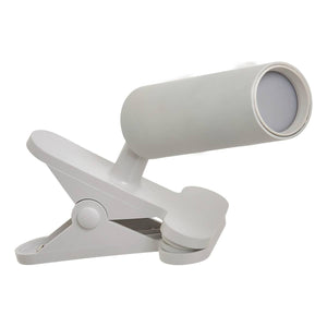 LED лампа с щипка SMART_SYSTEM, USB зареждане, 20 cm, Бяла
