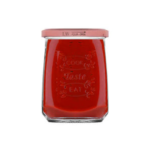 Borcan de sticlă cu capac LAV Tasty, 550 ml, 12 buc.