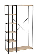 Закачалка с 5 рафта 5five Aliaj, MDF, Черна, 170 cm
