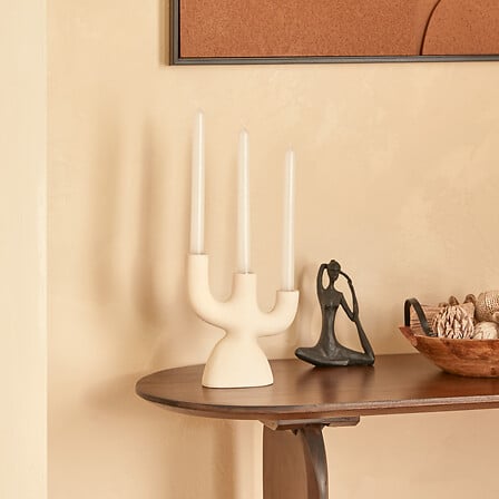 Sfeșnic atmosferă Wonj, ceramică, 32 cm