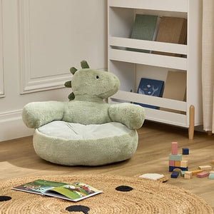 Детски фотьойл atmosphera Zafa Dino, Полиестер, 48 cm, Зелен
