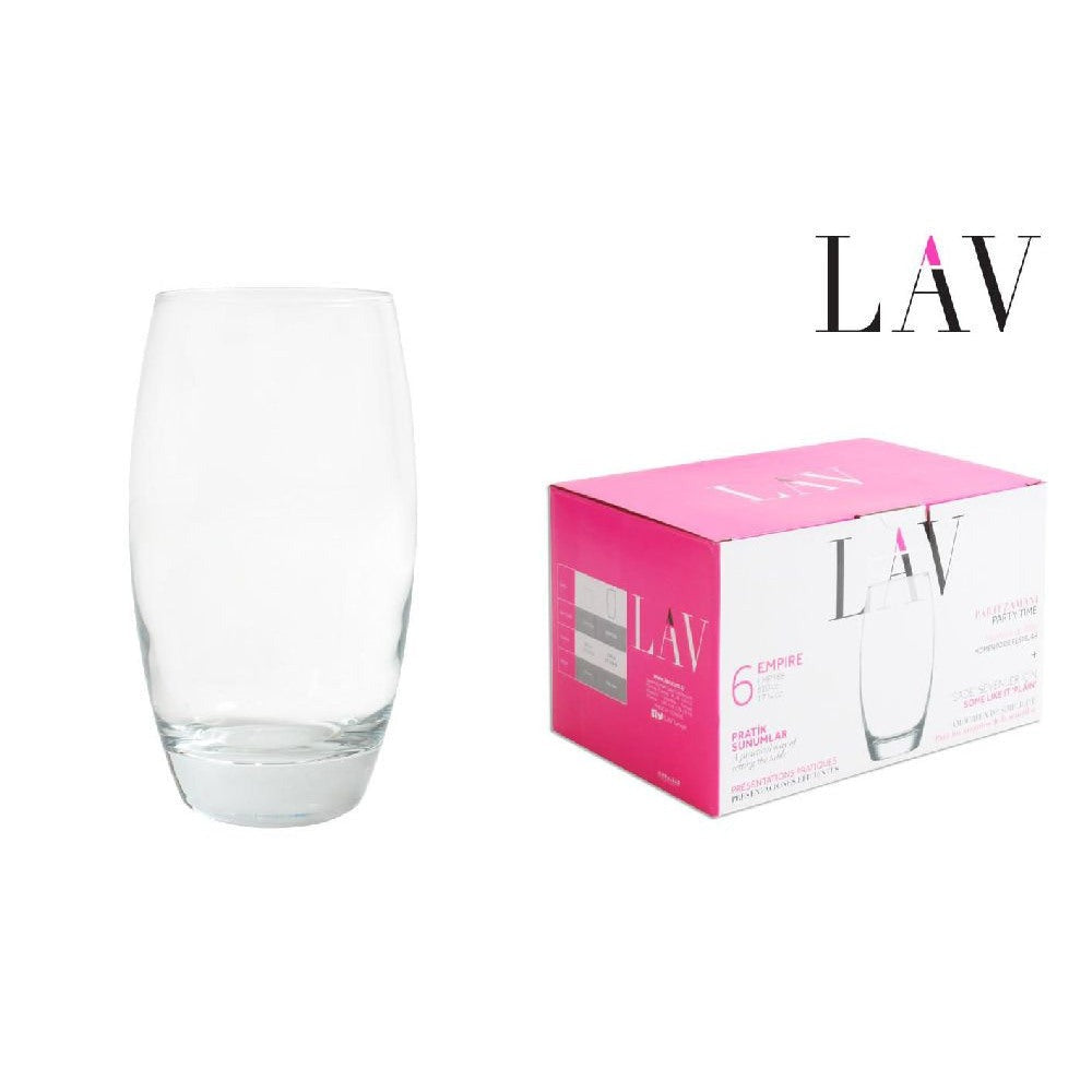 Set pahare de apă LAV Empire, 510 ml, 6 buc.