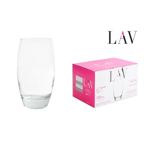 Set pahare de apă LAV Empire, 510 ml, 6 buc.