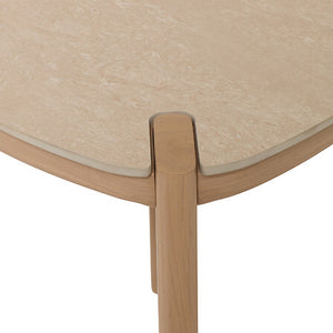 Странична масичка Hesperide Yselie, Синтеризирана скала, Бежова — изображение 2