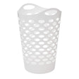 Кош за пране 5five, Полиетилен, 60L, Бял