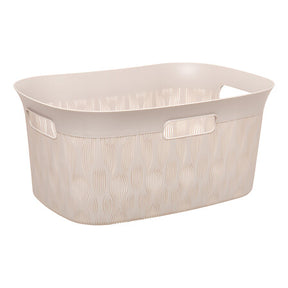 Кош за съхранение 5five Leaf, Полипропилен, 38L, Бежов