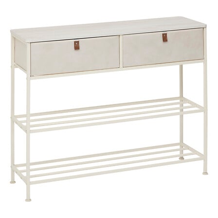 Конзола с 2 чекмеджета 5five Tissa, MDF, 100 cm, Бежова