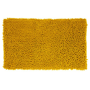 Килимче за баня 5five, Шенил, Жълто, 50 x 80 cm