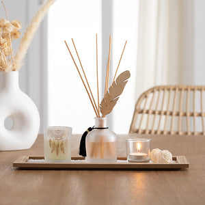 Feather tray scent gift set