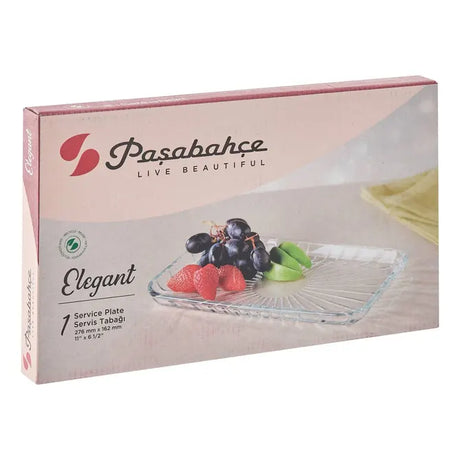 Съд за сервиране Secret de Gourmet, Прозрачно стъкло, 27.6x16.2x2.1см