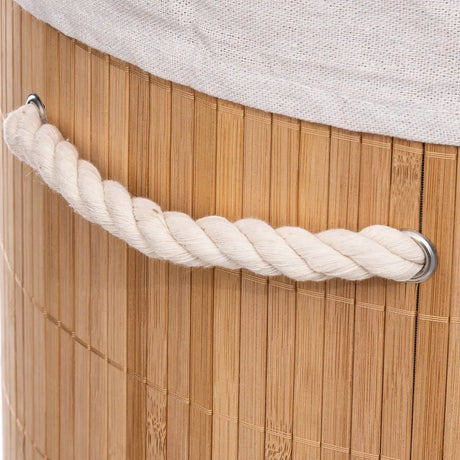 Coș de rufe 5five Bambou, rotund, 48 l