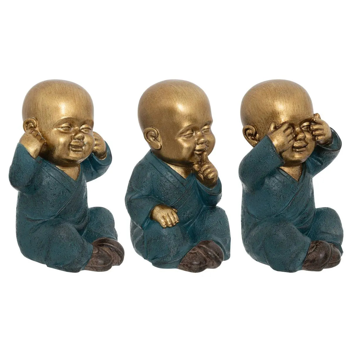 Figură decorativă atmosferă Jiling Wisdom, Rășină, 21 cm, 3 buc