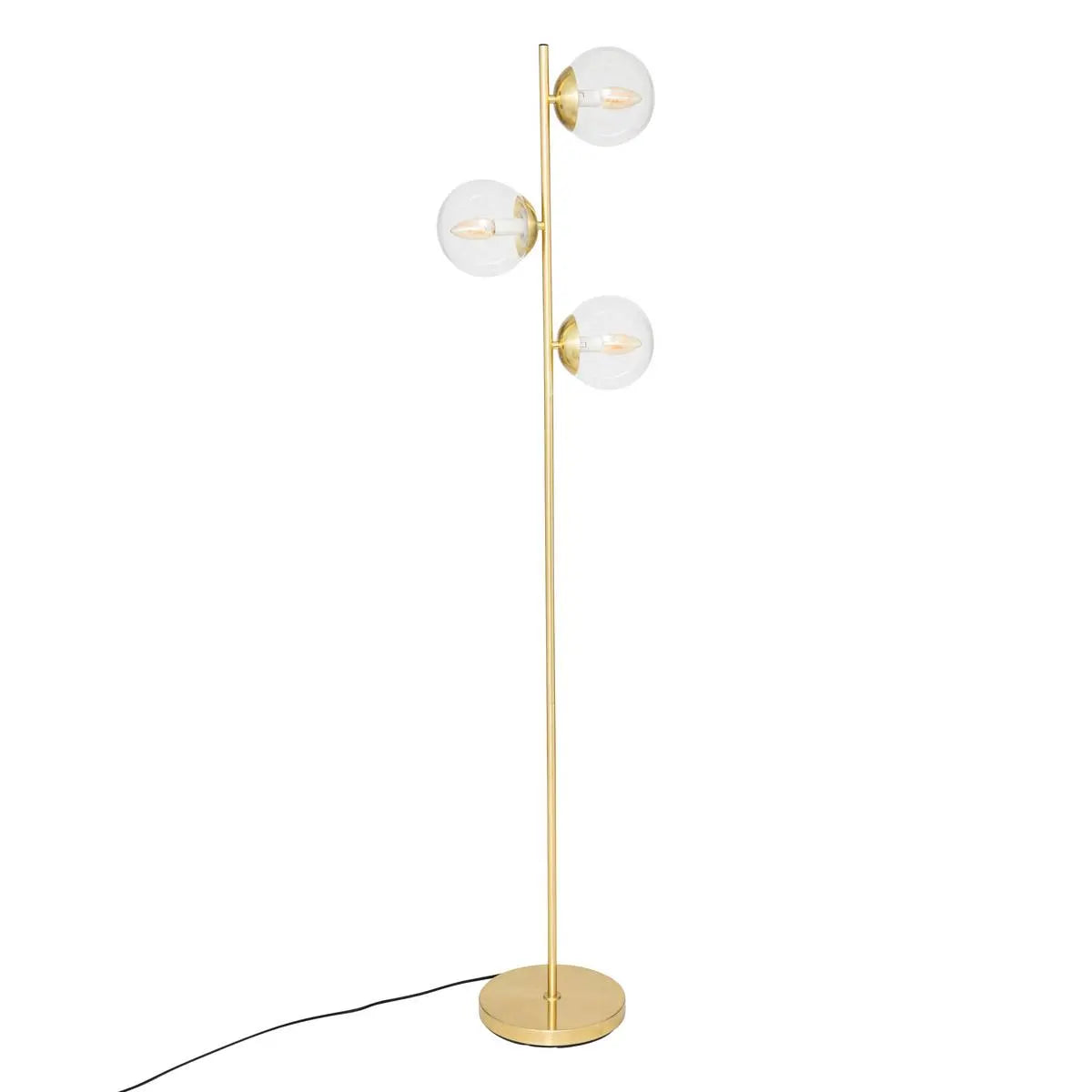 Atmosfera de lampion Le Collectionneur, Metal si Sticla, Auriu, 162 cm
