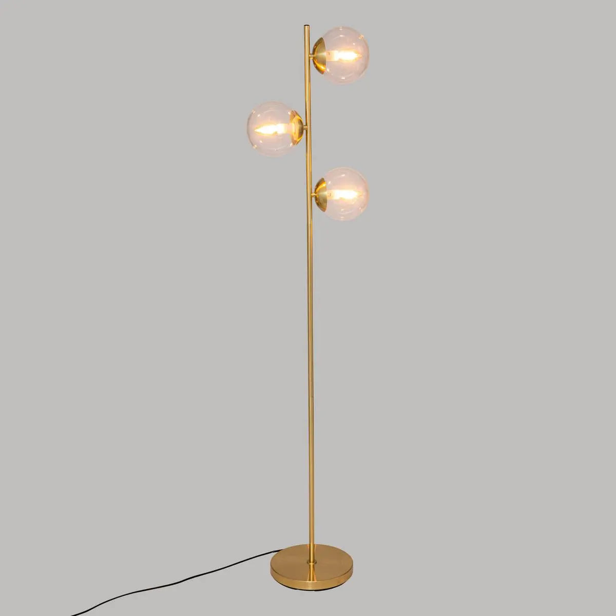 Atmosfera de lampion Le Collectionneur, Metal si Sticla, Auriu, 162 cm