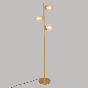 Atmosfera de lampion Le Collectionneur, Metal si Sticla, Auriu, 162 cm