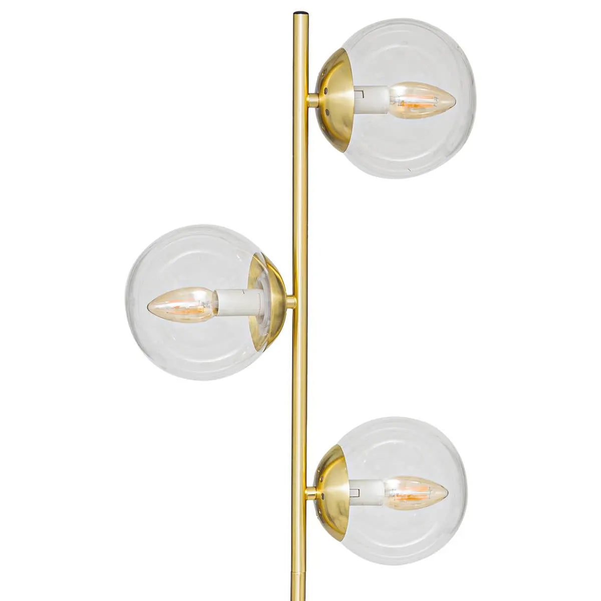 Atmosfera de lampion Le Collectionneur, Metal si Sticla, Auriu, 162 cm