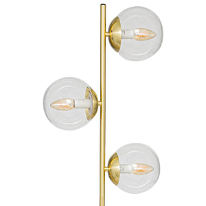 Atmosfera de lampion Le Collectionneur, Metal si Sticla, Auriu, 162 cm
